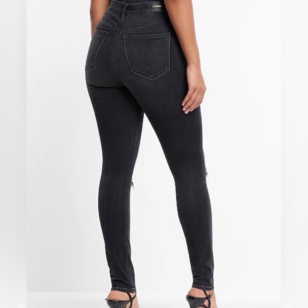 Express High Rise Distressed Legging - Picture 2 of 6
